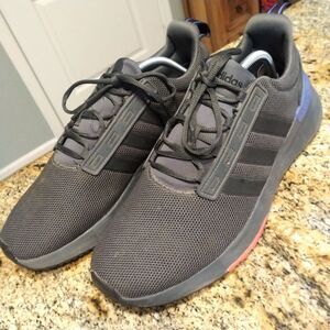Adidas Racer TR21 Men's Size 11 Lace Up Running Shoes Sneakers Black/Gray GZ8185
